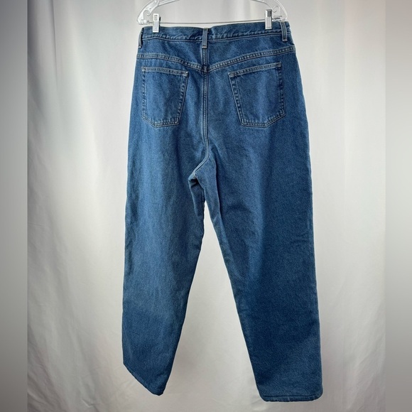 L.L. Bean Original Fit Relaxed Fleece Lined Jean in Blue Size 18 Tall - Picture 5 of 7